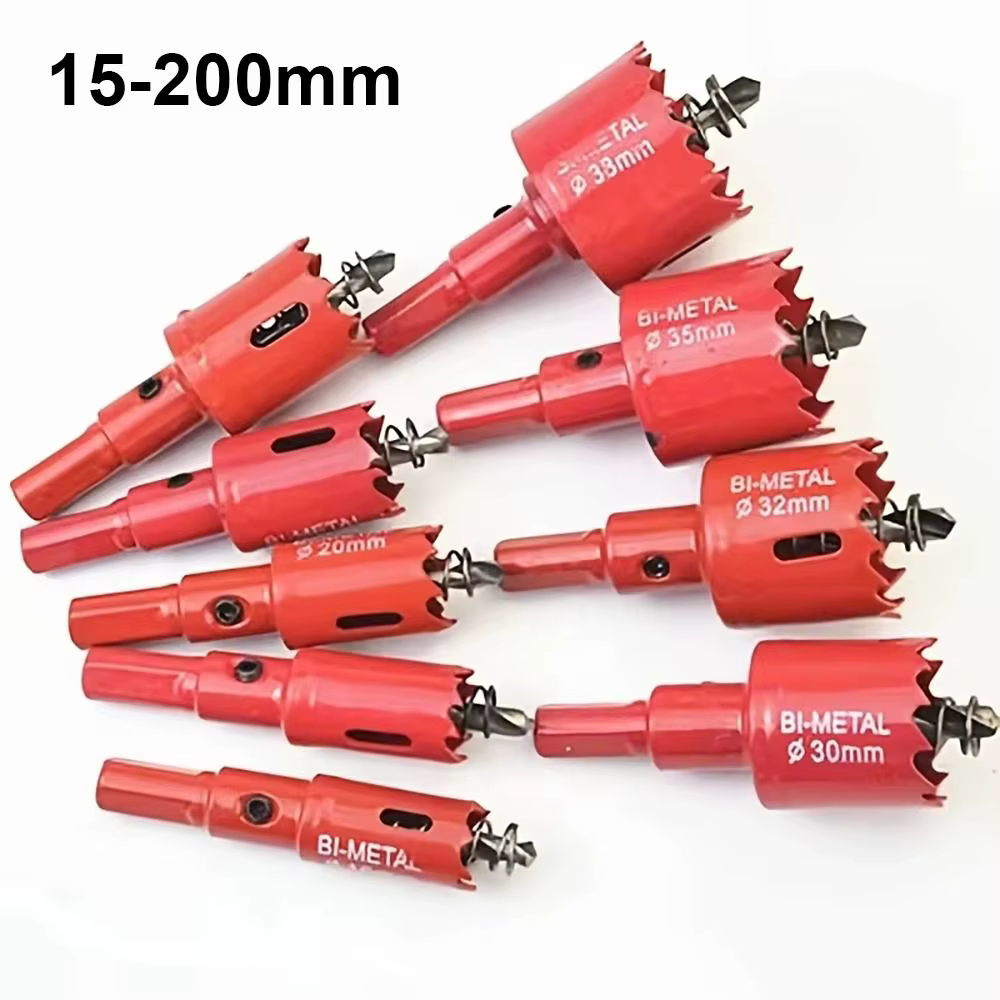1 pièces Durable 15-200mm M42 scie cloche bimétallique HSS acier bricolage ouvre-trou