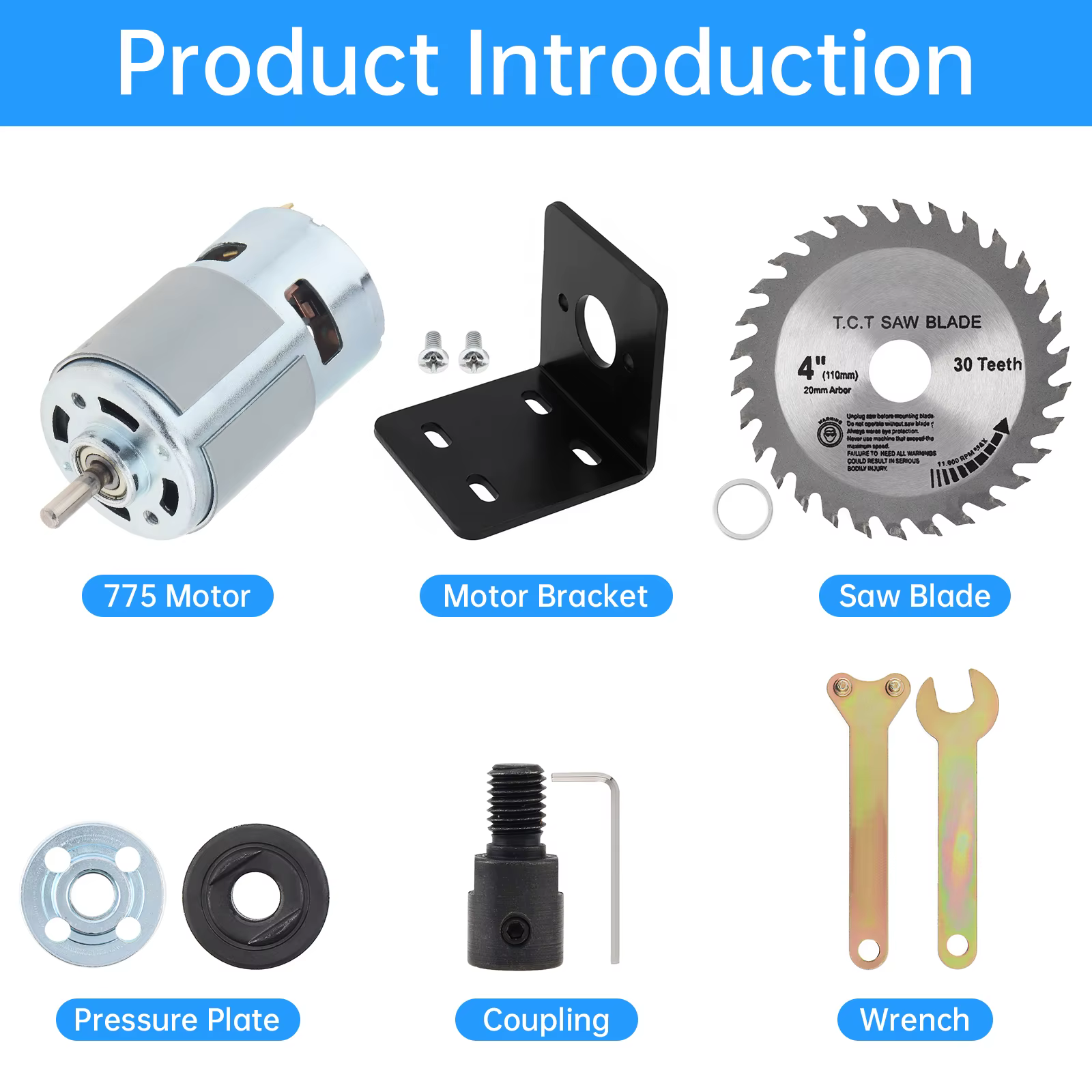 Kit moteur RS775 12/24V DC