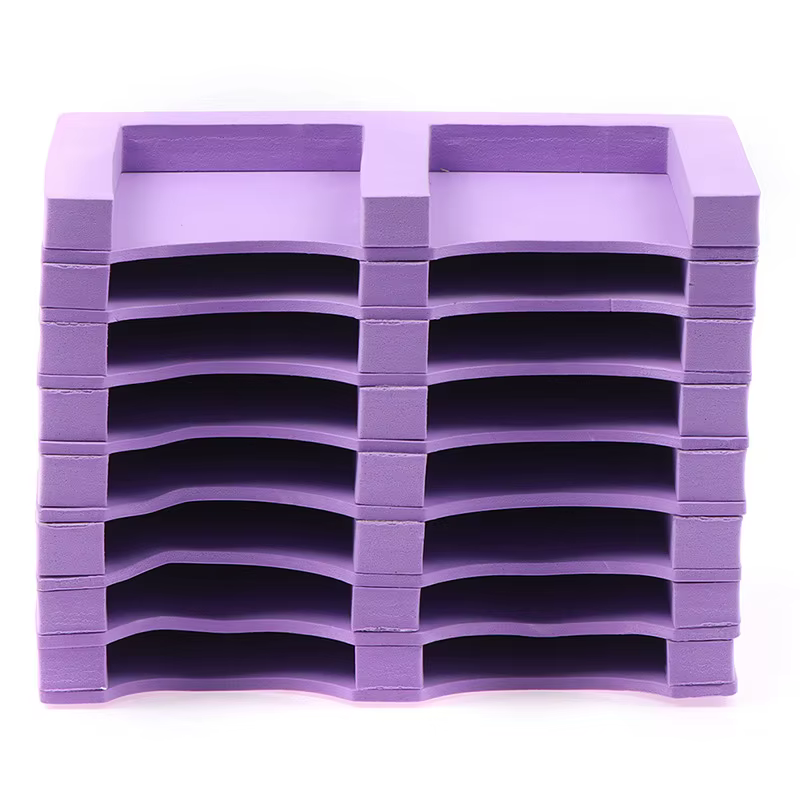 HOMFUN 16 fentes bricolage diamant peinture plateau outil perceuse plaque accessoires support de rangement avec 16
