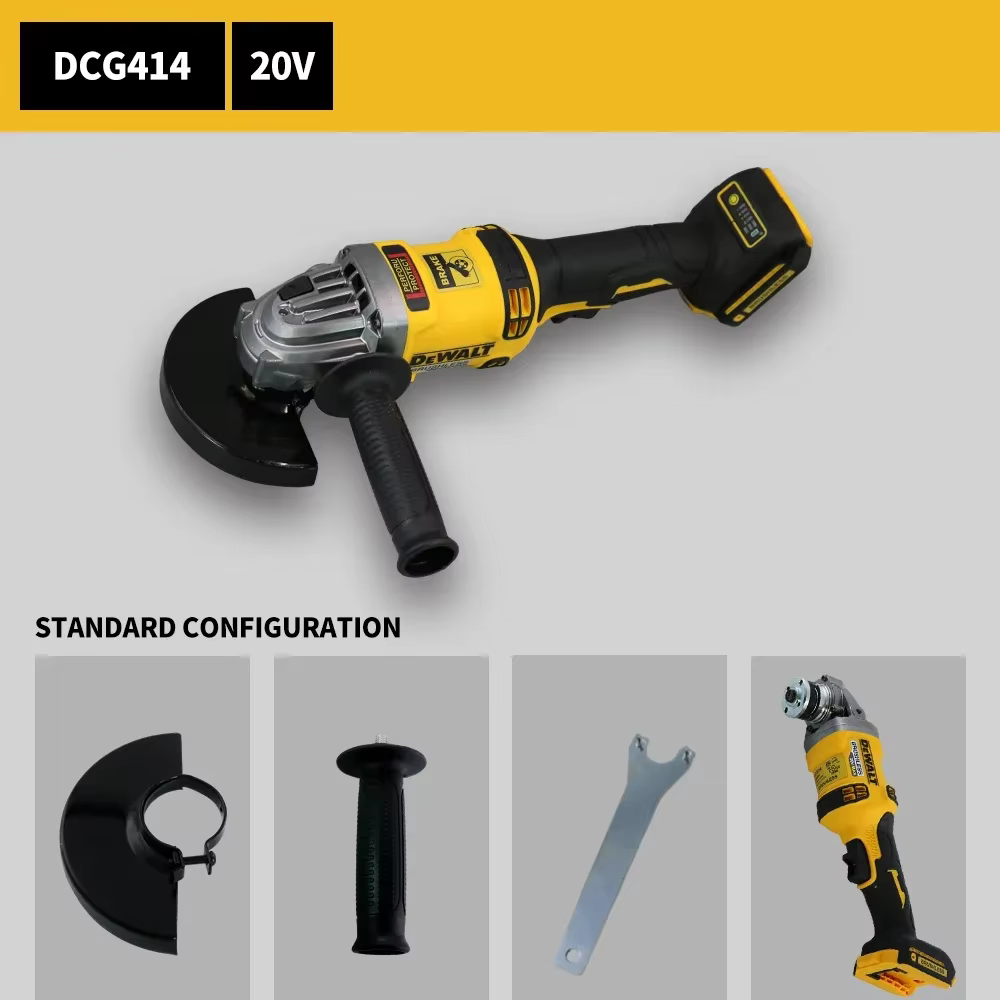Nouveauté 2026 ! DEWALT DCG414 - Meuleuse d'angle sans fil 20V haute performance sans balais (125 mm