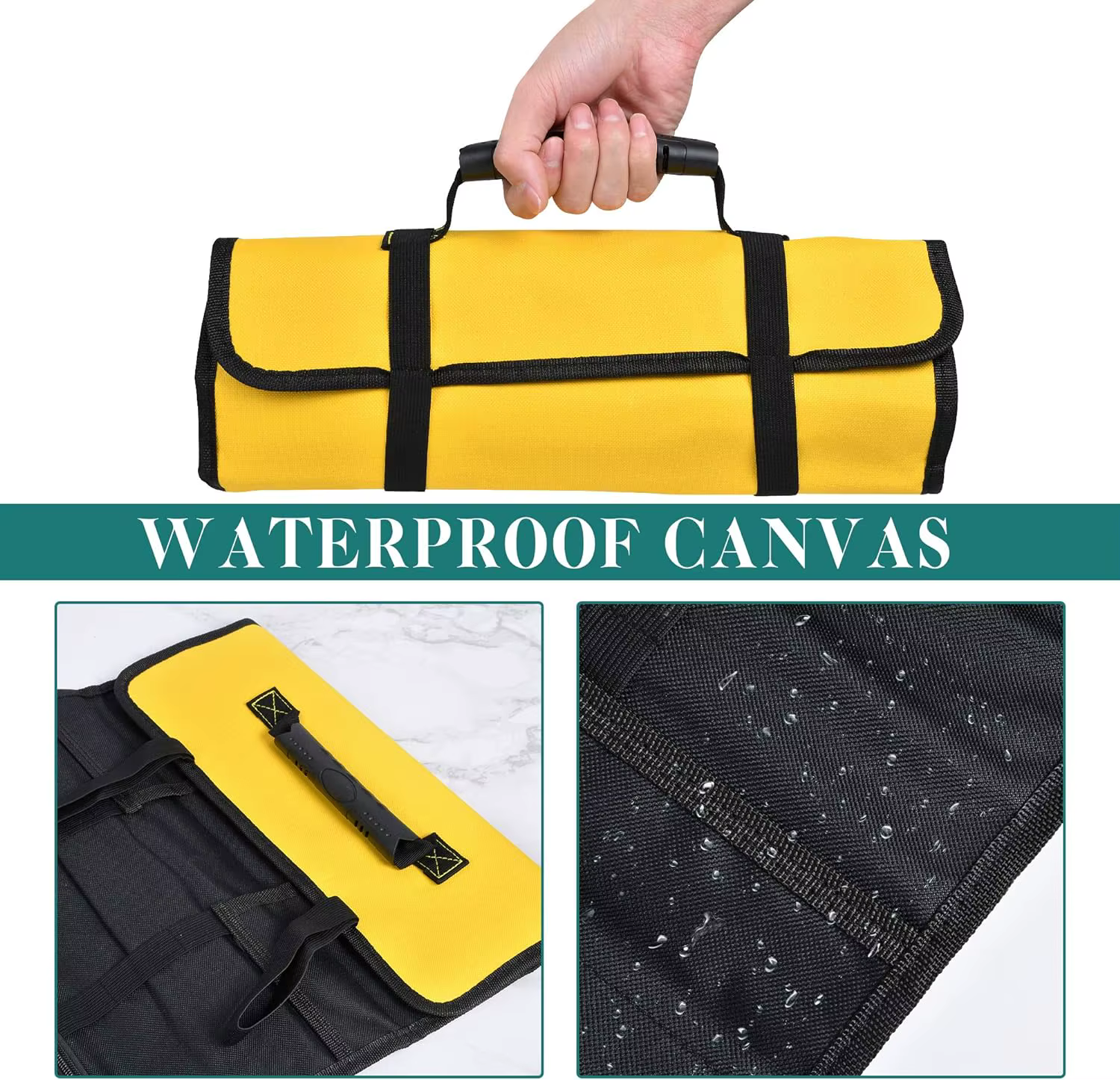 Sac de rangement enroulable pour outils