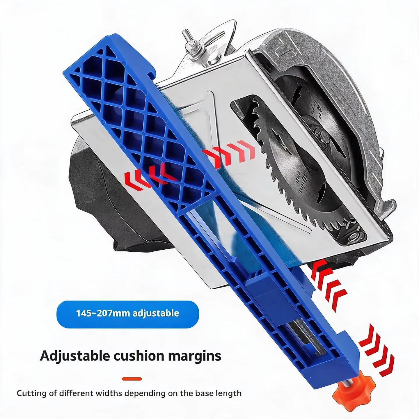 Rail de guidage réglable pour scie circulaire - Outil de coupe portable pour le travail du bois
