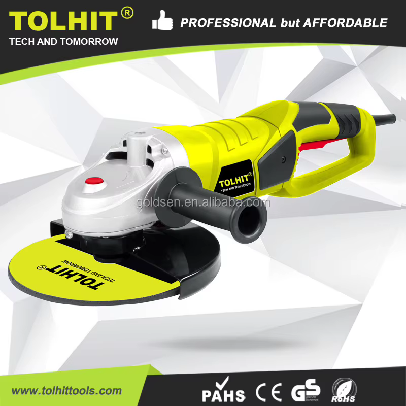 Meuleuse d'angle électrique sans fil portable 230 mm (9 po) 2350 W