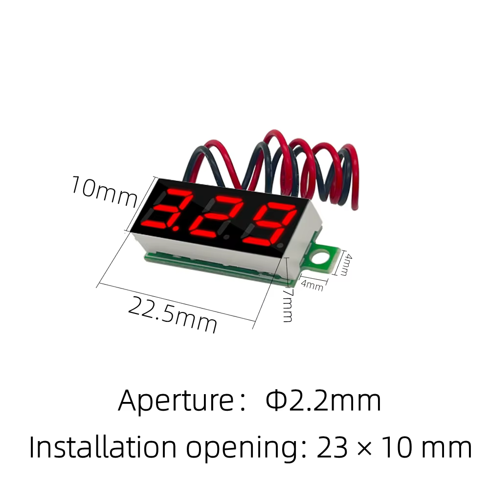 Voltmètre numérique LED DC 0.28 pouces