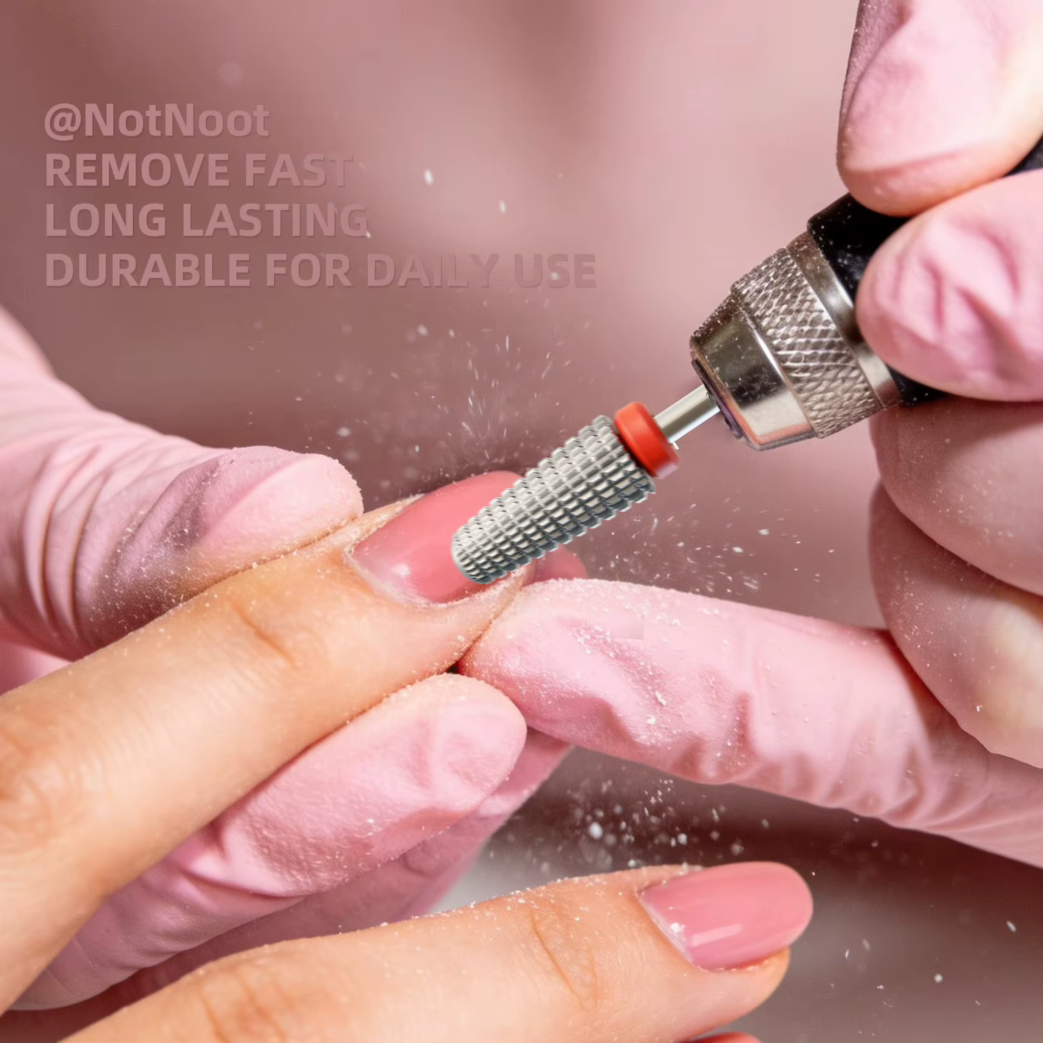 Fraise à ongles 5 en 1 en carbure conique, tige de 3/32 po pour l'élimination rapide des ongles en acrylique, des gels durs et des cuticules, embout de ponceuse électrique pour ongles