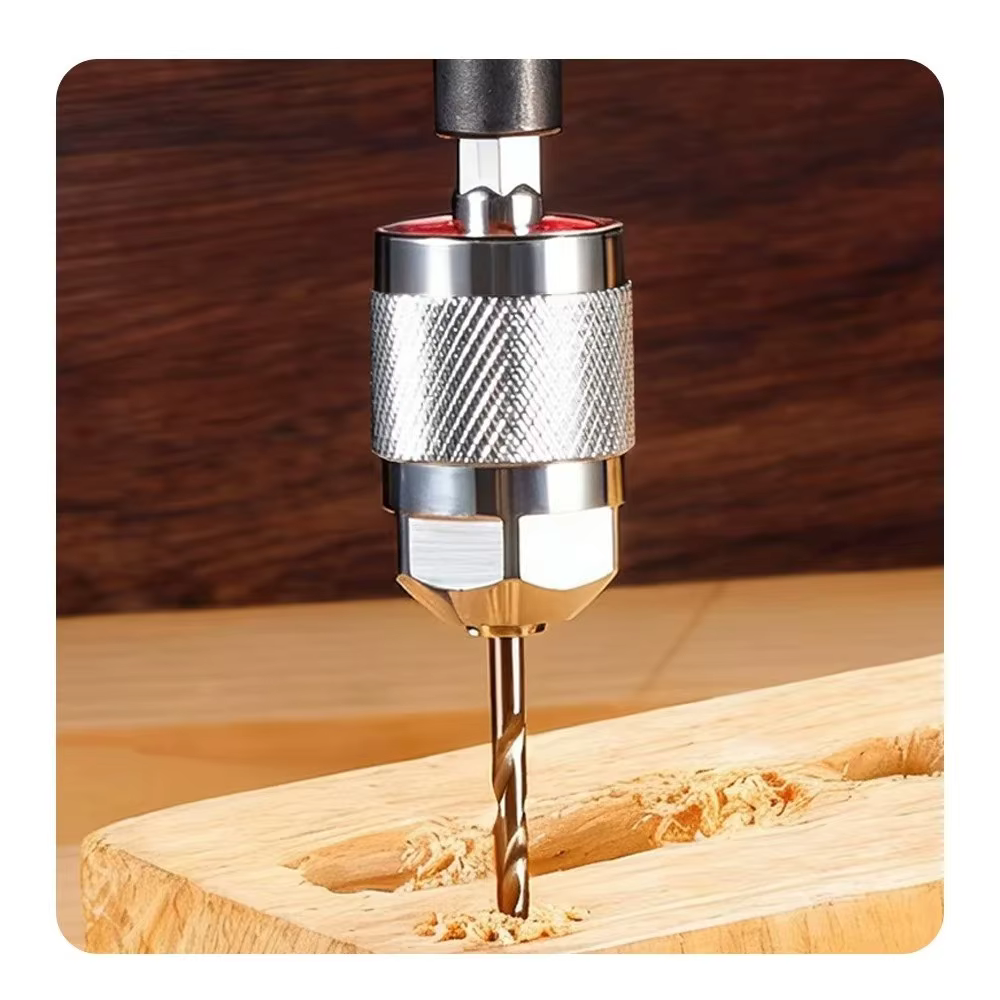 Nouveau Adaptateur de mandrin de perceuse auto-serrant 1.5-6.5mm poignée hexagonale