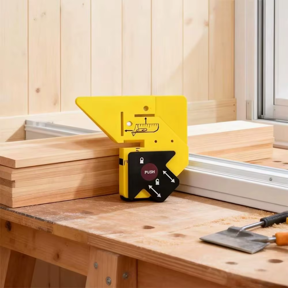 Guide de coupe pour le travail du bois à angle de 45 degrés, outil de bricolage, conception portable, marqueur d'angle de coupe, outil pratique, outil à main