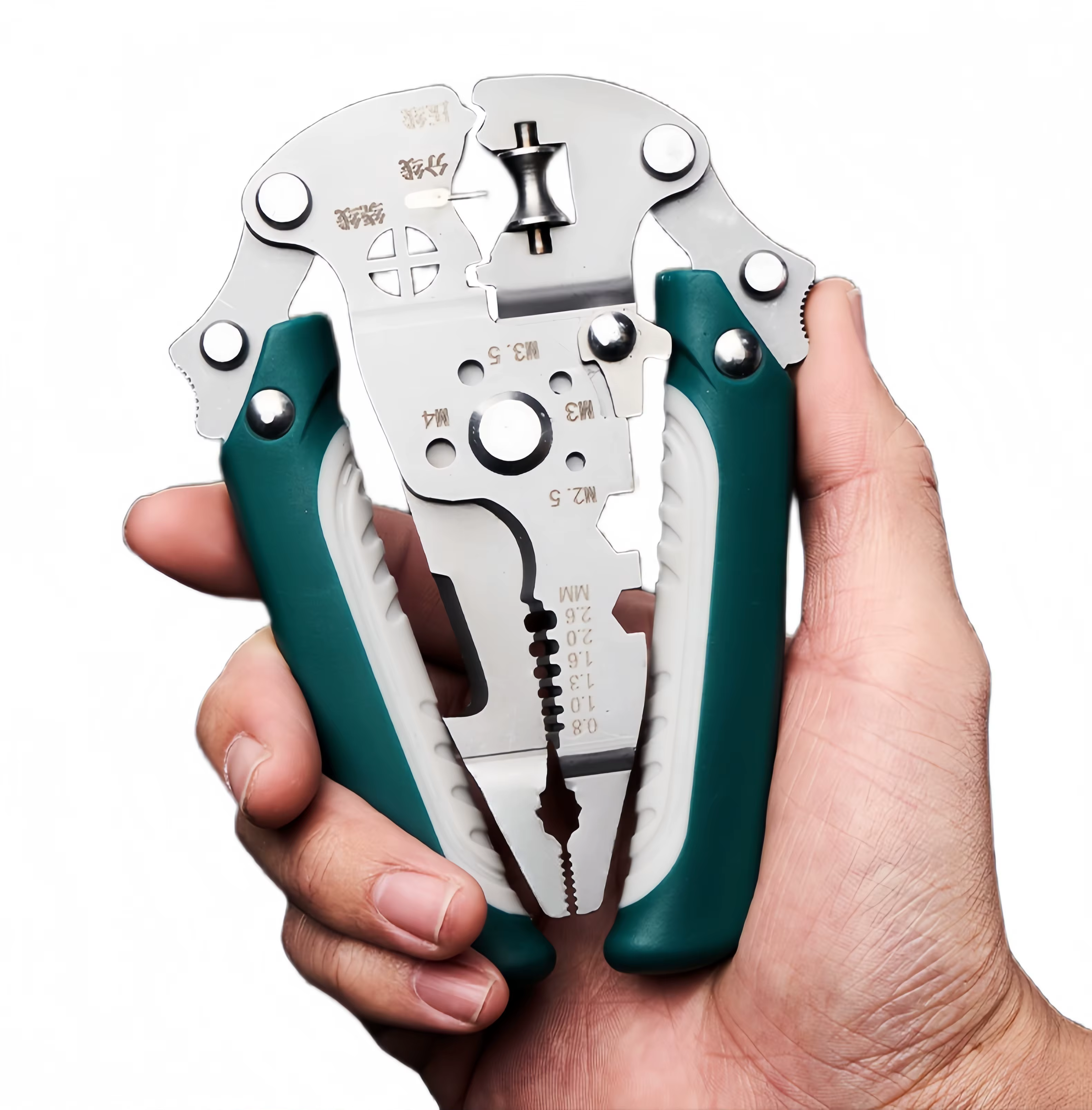 Pince multifonction pliable pour dénuder