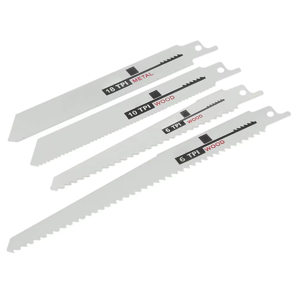 Jeu de 10 lames de scie sabre bimétalliques multi-usages à dents pour la découpe du bois