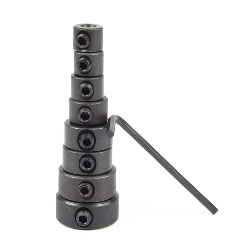 Anneaux d'arrêt de profondeur de foret portables, 8 pièces, colliers réglables de 3 à 16mm, positionneur, pour le travail du bois de précision