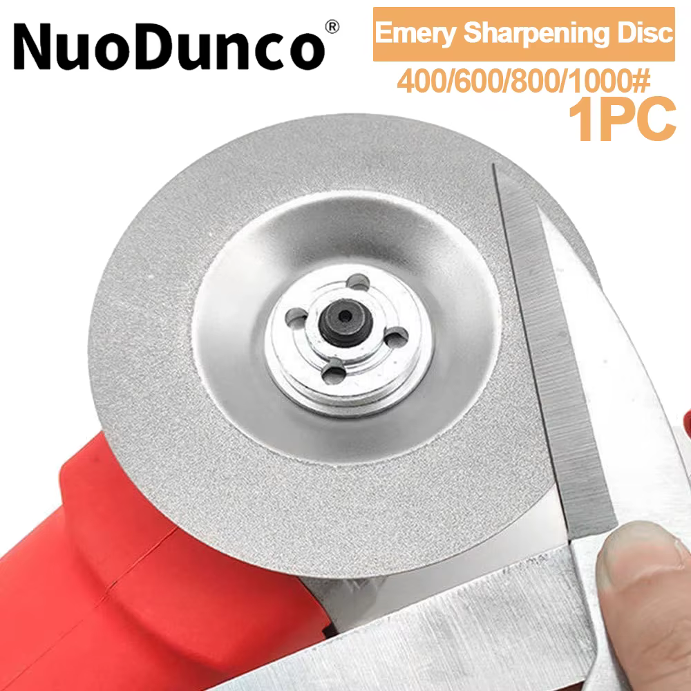 1pc diamant roue d'affûtage 100mm émeri disque d'affûtage disque abrasif 400-1000 grain pour meuleuse d'angle cuisine ciseaux outils