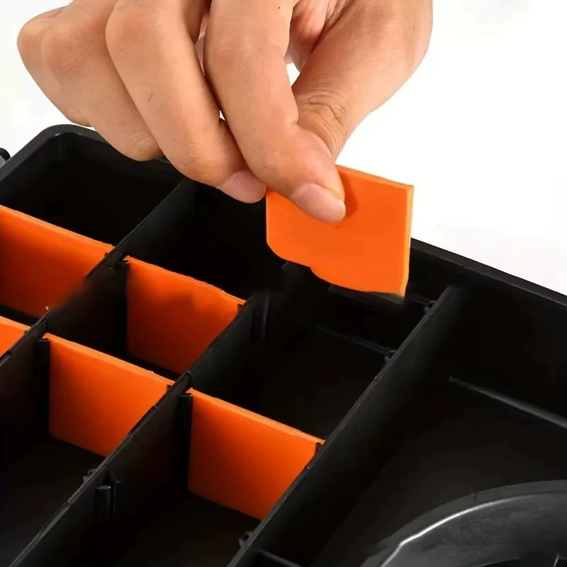 Boîte de pièces d'outils en plastique