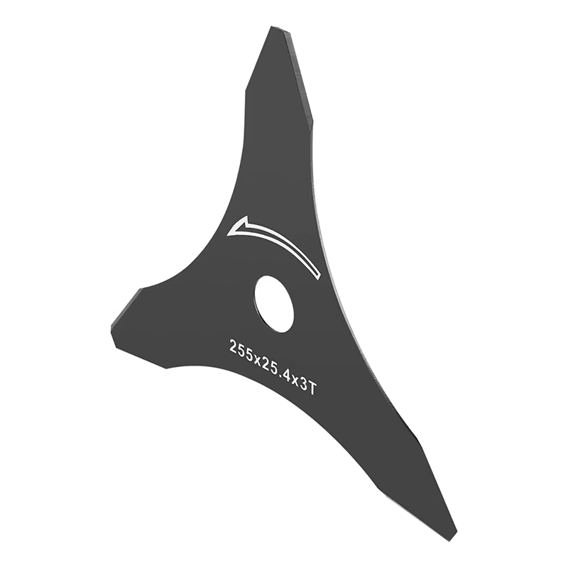 1 pièce Lame de rechange universelle 3 mm à 3 dents tranchantes pour débroussailleuses à tige droite