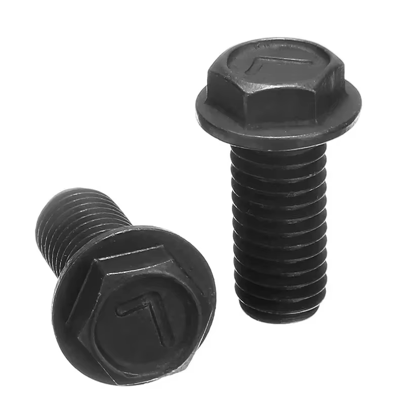 Vis de lame de scie M8 X 18mm, filetage gauche, bride hexagonale pour Machine à découper, haute résistance et dureté, outil non facile à rouiller, 5 pièces