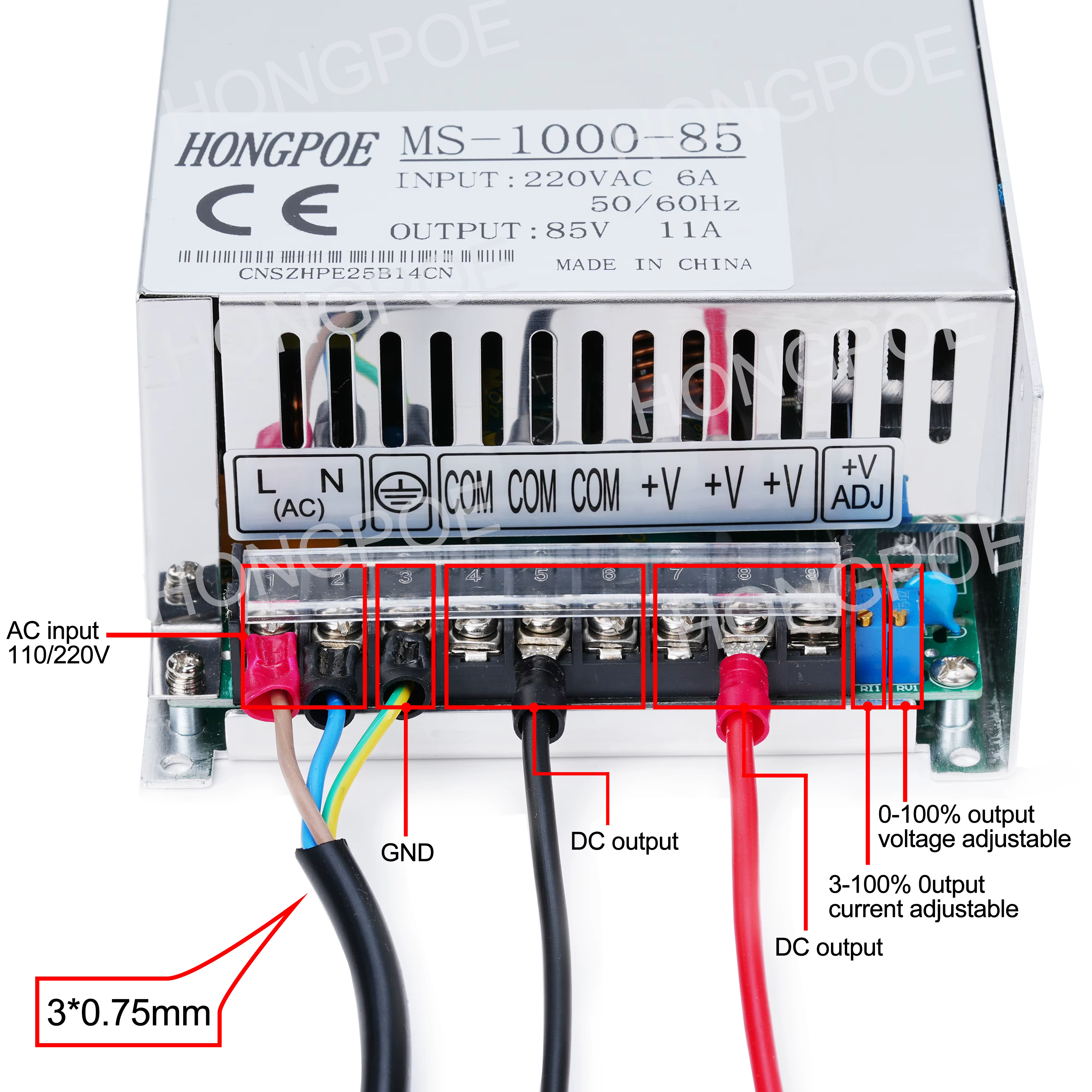 Alimentation réglable 500W 600W 1000W 1500W