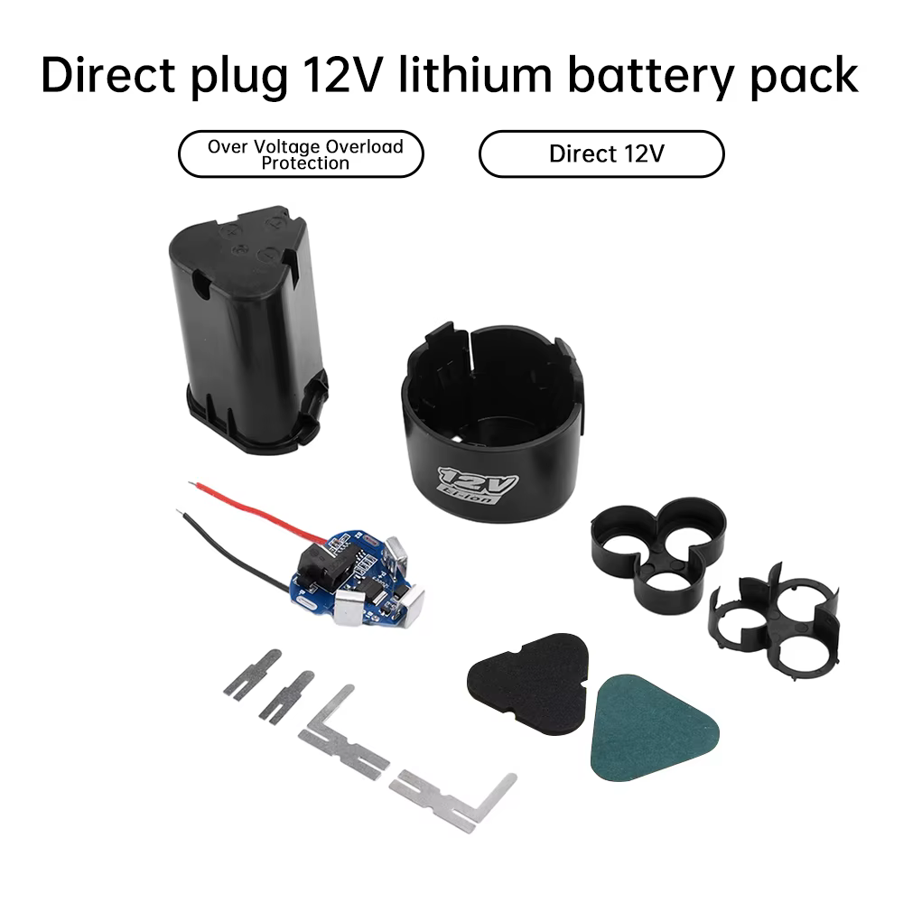 Kit de bricolage de batterie d'outils électriques enfichables 12V