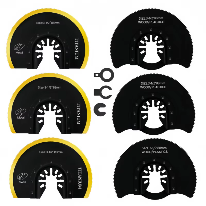 Lames de scie oscillante bimétalliques de 3-1/2 pouces