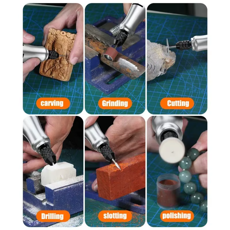 Compatible avec les batteries MT 18V, meuleuse électrique au lithium rechargeable 20V avec 3 réglages de vitesse, mini perceuse, outils de bricolage