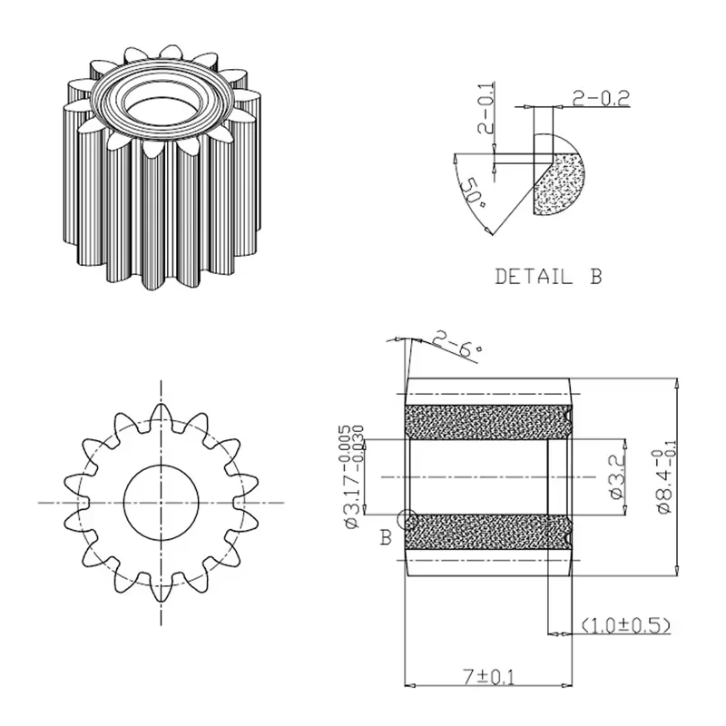 Moteur à balais 21V RS550