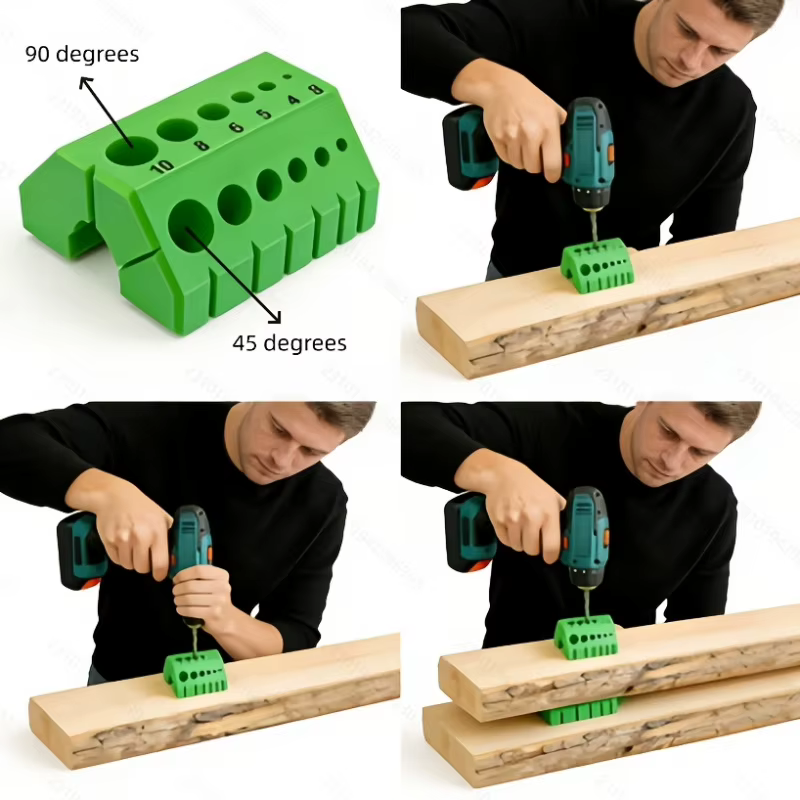 Guide de perçage pour une précision 45 ° &90 ° Localisateur numérique pour plastiques épais