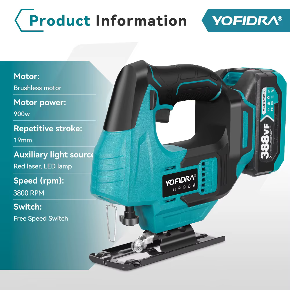 YOFIDRA – scie sauteuse électrique sans balais