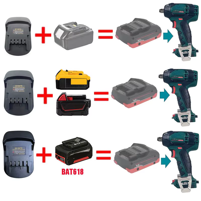 Adaptateur convertisseur de batterie pour outil électrique Metabo18V MT18MTB DM18MTB BS18MTB