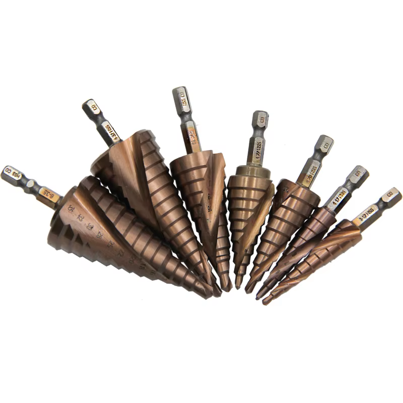 4-12/4-20/4-32mm M35 cobalt contenant étape perceuse pagode trou ouvreur hexagonal spirale