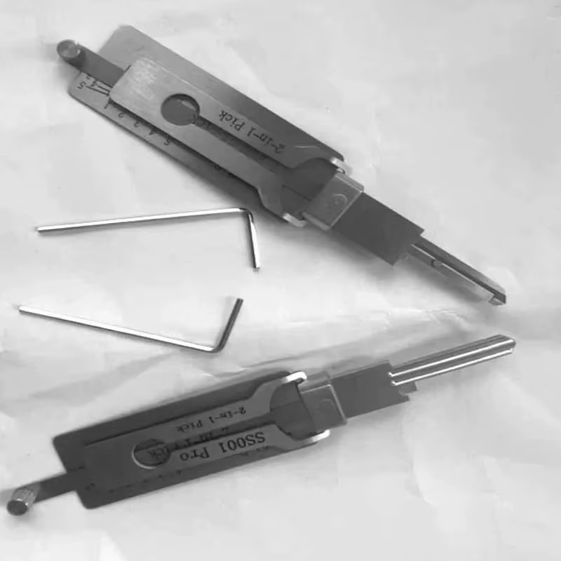 Outils de serrurier 2-en-1 SS001 pour Lishi Yale