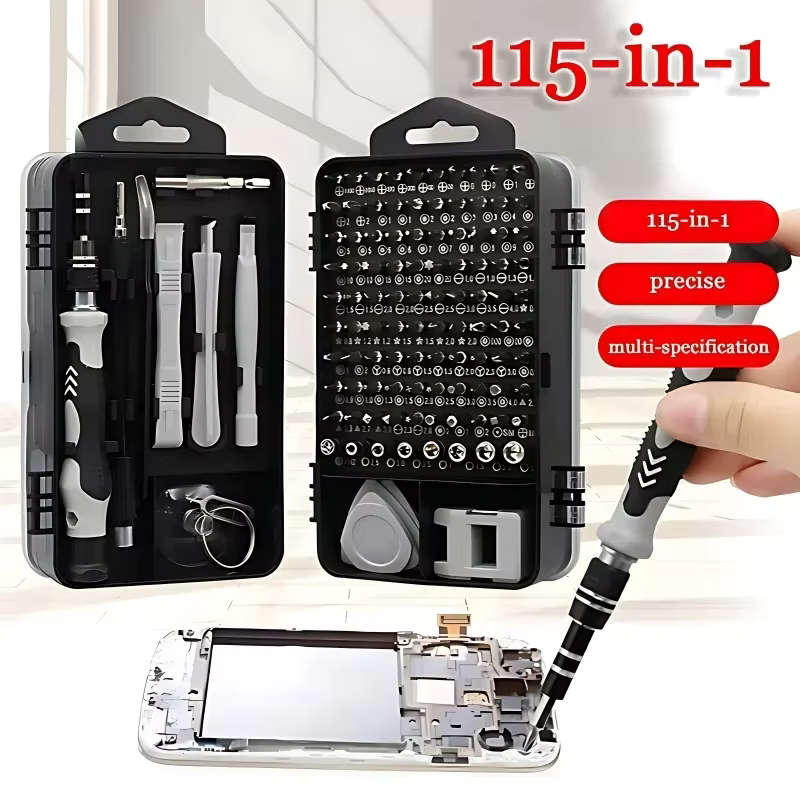 Jeu de tournevis multifonctionnels 115 en 1