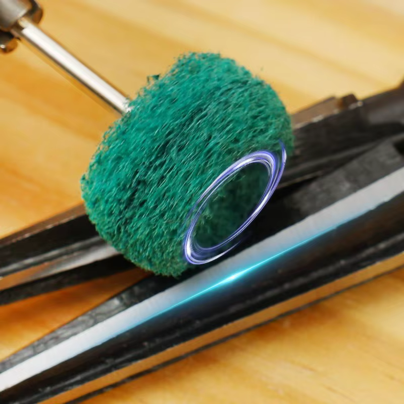 50/10 pièces Mini perceuse brosse Abrasive en Nylon polissage roue