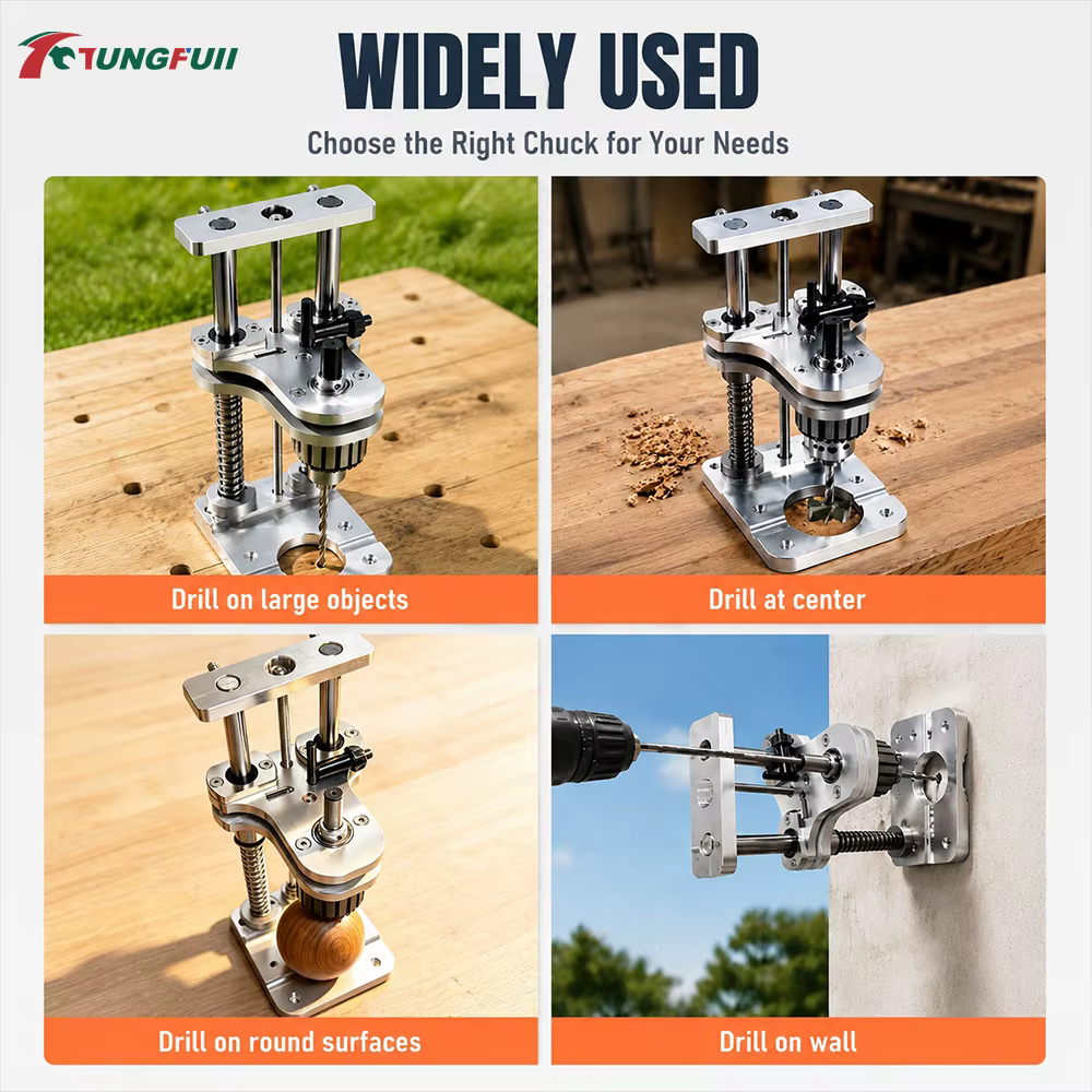 Support de fixation universel Tungfull pour perceuse à main avec amortisseur à ressort