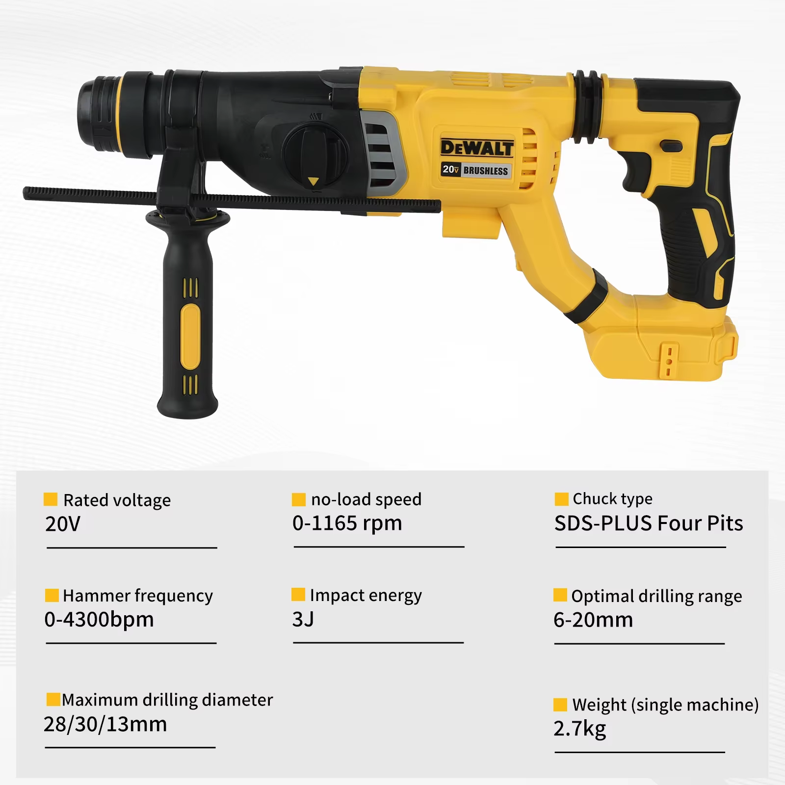 DEWALT – marteau sans fil sans balais