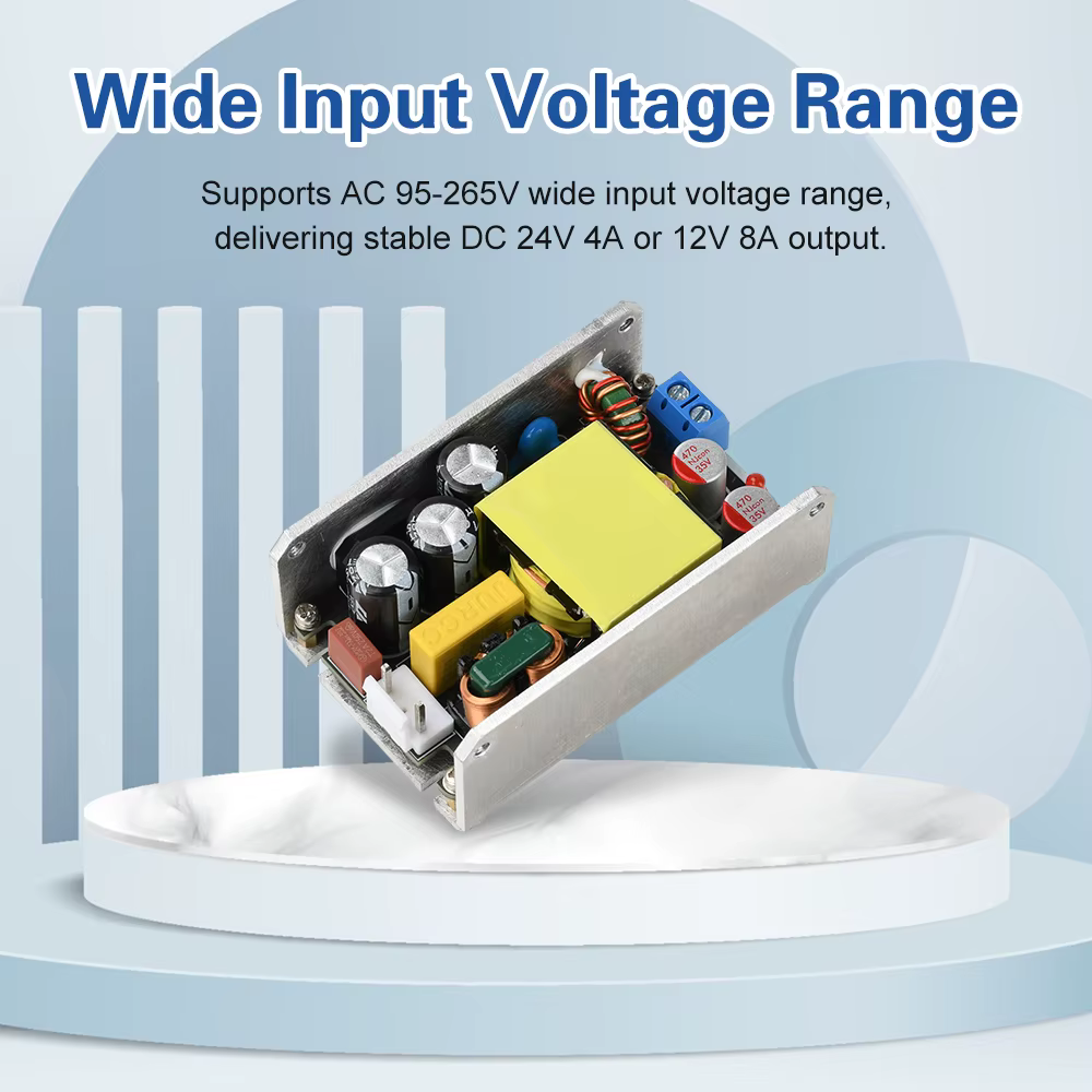 Carte d'alimentation GaN 100W AC 95-265V à DC 24V 4A 12V 8A