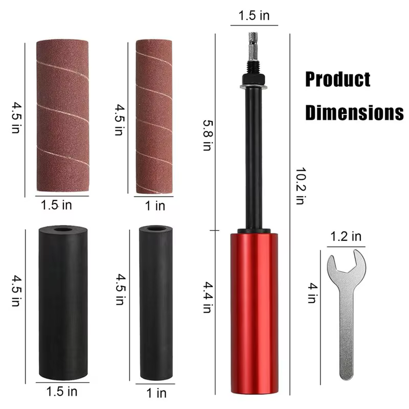 Ensemble de ponceuses à broche BSEVB – Accessoires de meuleuse pour perceuse