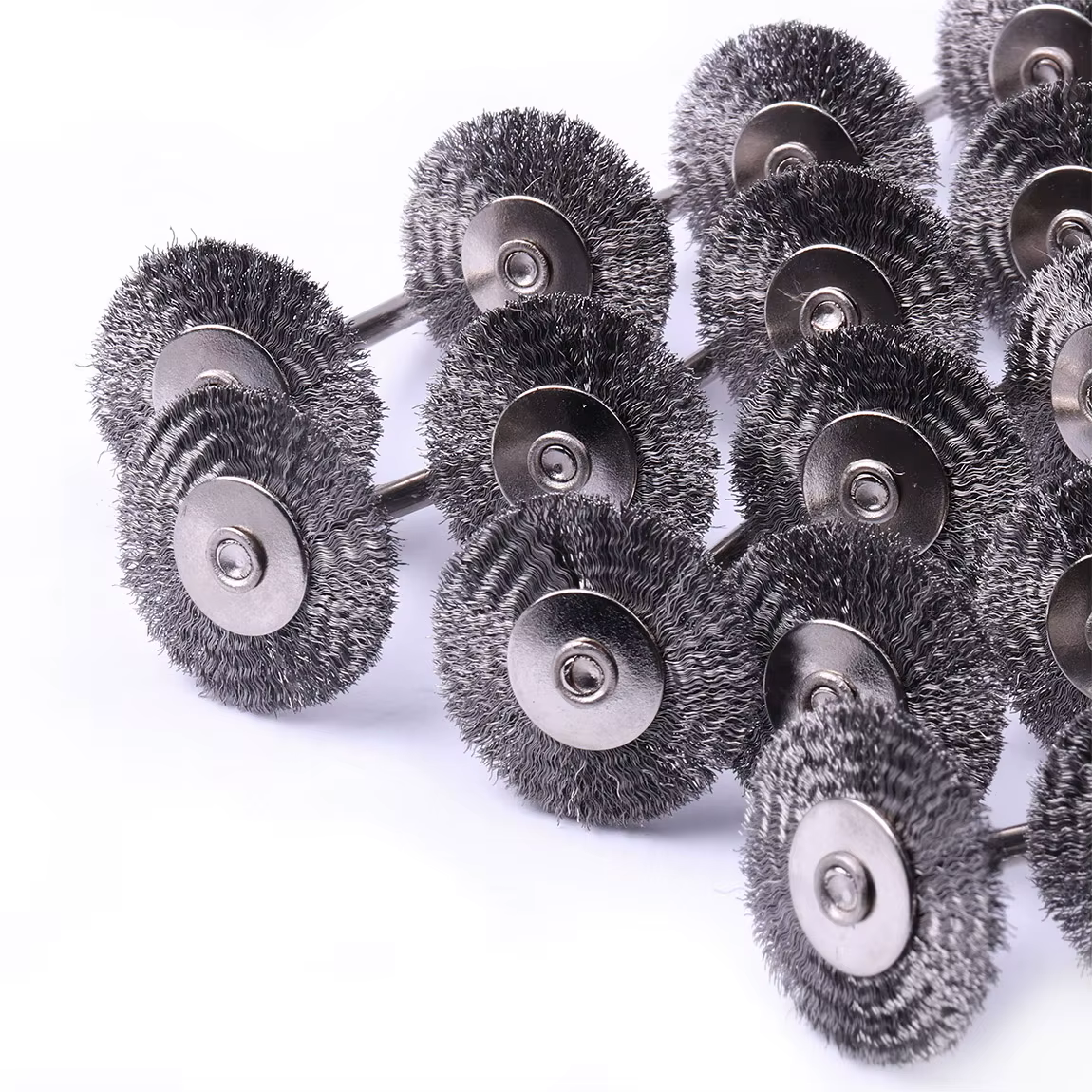 Brosse à roue en fil d'acier de 20 pièces/ensemble 25mm