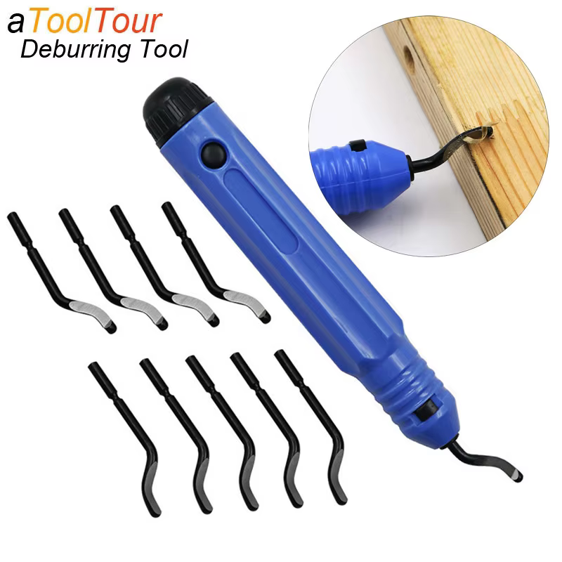 Kit d'outils d'ébavurage manuel en métal