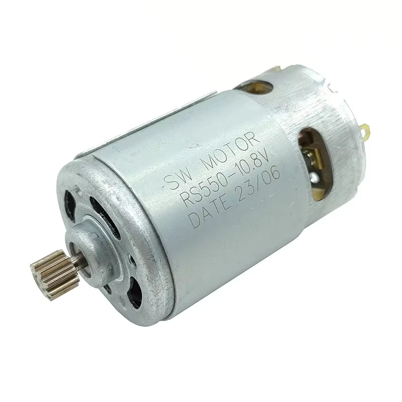 Moteur RS-550 9 dents/12 dents DC 10.8V 12V 14.4V 16.8V 18V 21V 25V haute vitesse grand couple pour perceuse à main électrique outil de jardin