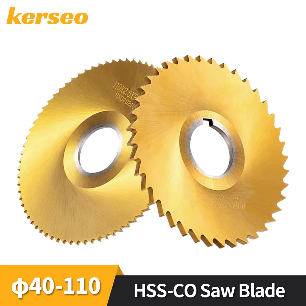 Lame de scie circulaire HSS Co TiN pour usinage CNC