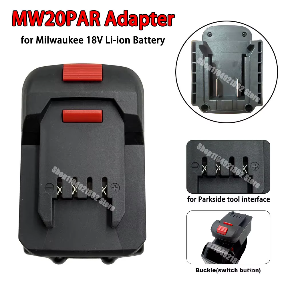 Convertisseur adaptateur pour outil électrique Parkside pour XTeam 20V