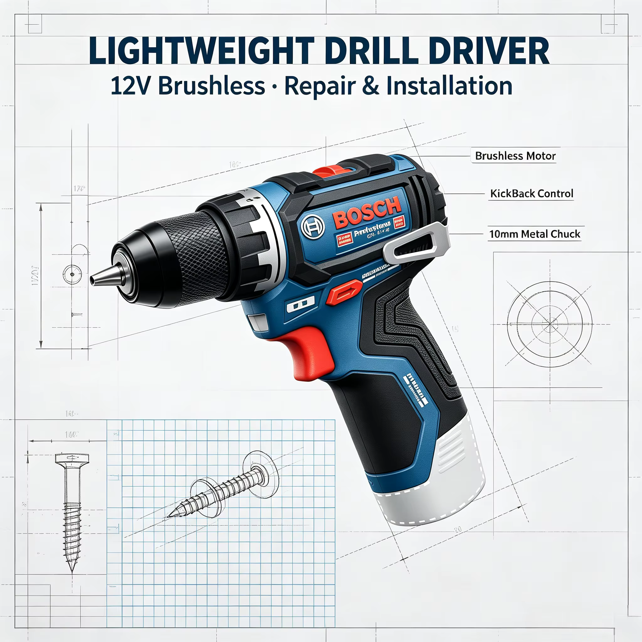 Perceuse sans fil Bosch Professional GSR 12V-32