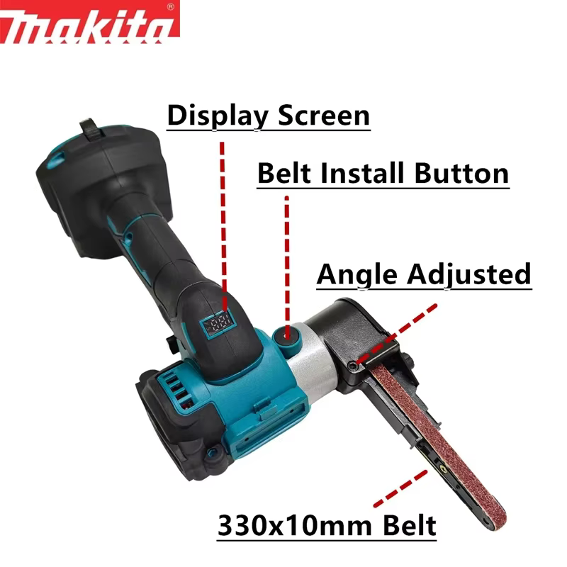Mini ponceuse à bande électrique sans fil Makita
