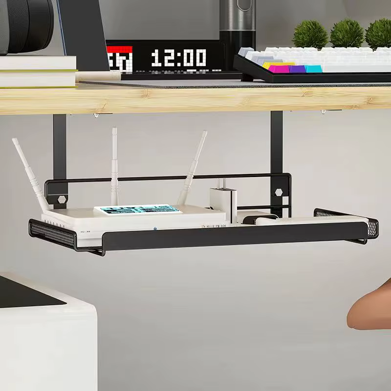 Étagère de rangement réglable sous la table