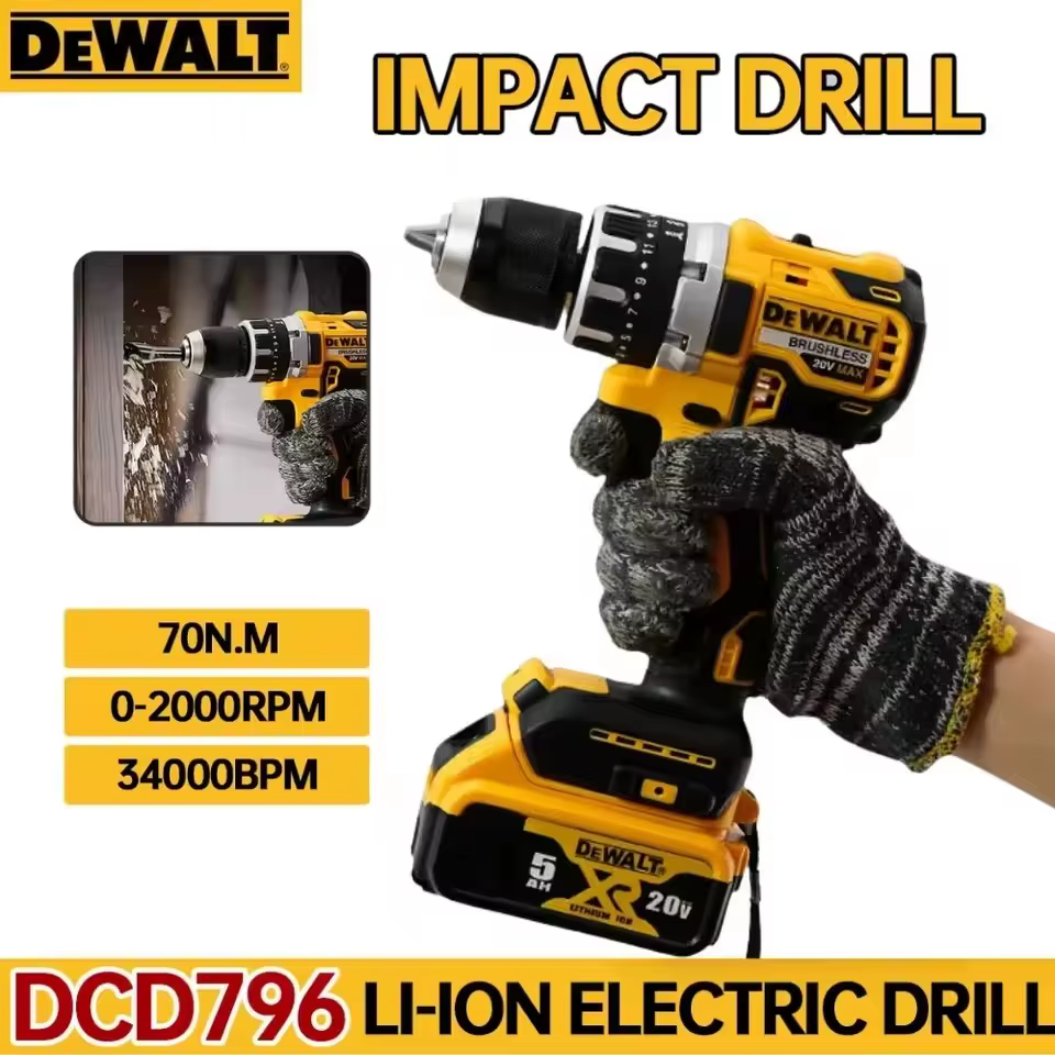 DEWALT perceuse sans fil DCD796 20V outil électrique