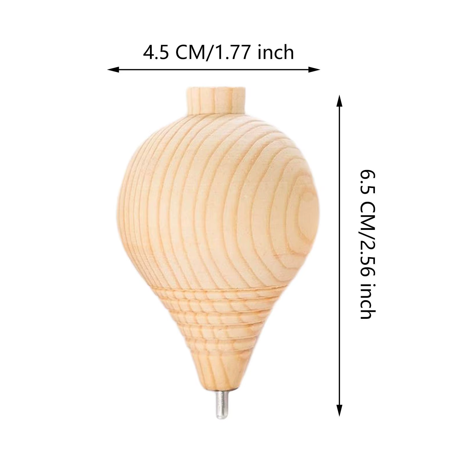 3 Pièces Trompos Jouets Éducatifs DIY, Jouets Gyroscopiques Faits Main, Toupies en Bois Non Peintes pour Adultes, Intermédiaires, Enfants, Débutants, Tout-petits