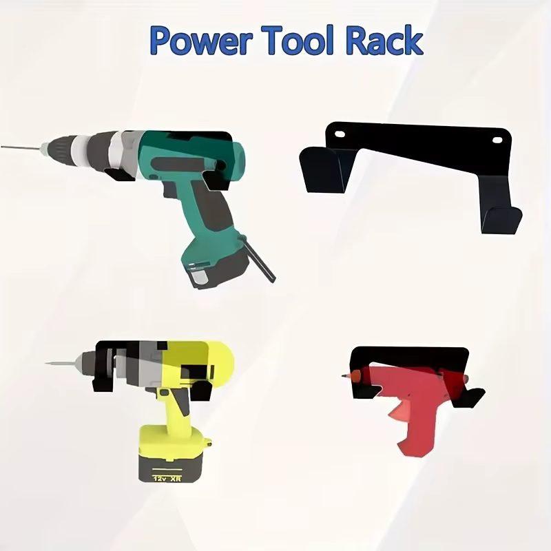 Support métallique pour outils électriques mural