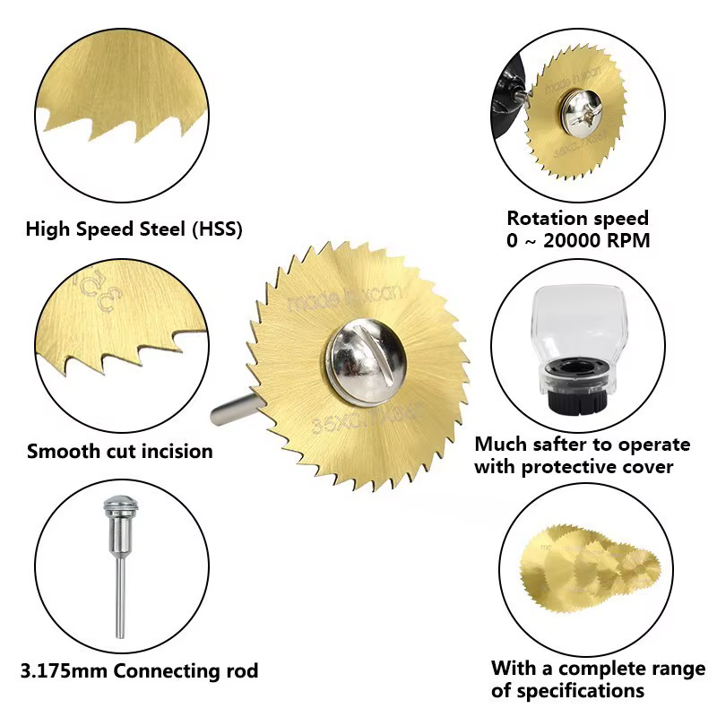 CMCP – Kit de 6 lames de scie HSS 22-44mm