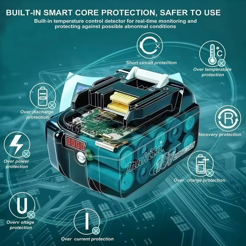 Perceuse-visseuse sans fil Makita DDF487 18V 13mm d'origine, équipée d'une batterie de remplacement 6Ah et d'un chargeur standard