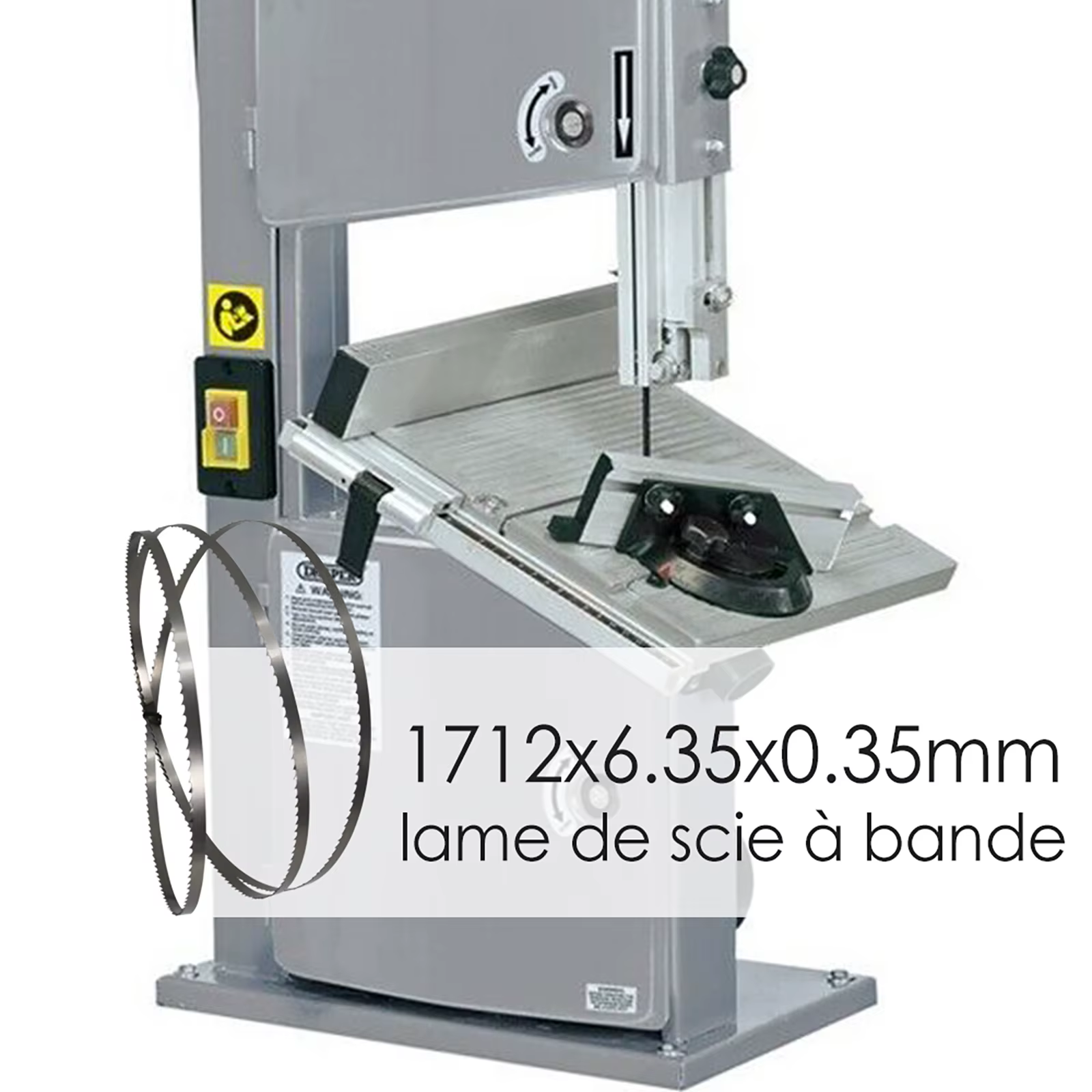 TASP 2 lames de scie à ruban 1712 mm 1712x6.35x0.35mm 6 TPI pour scies