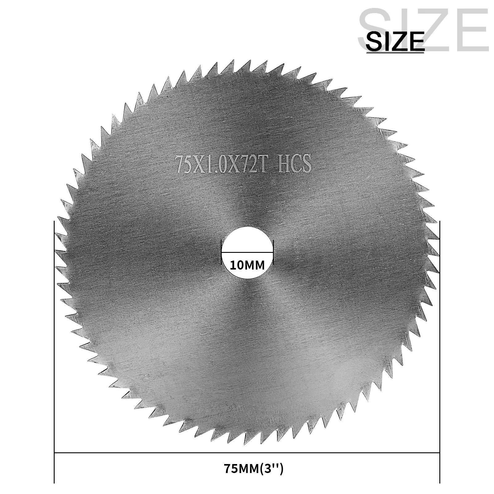 Rafford 75mm bois plastique lame de scie 3 pouces 72T