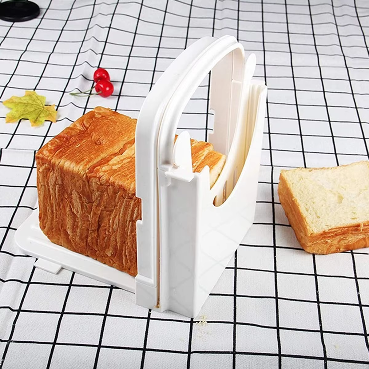 JXSLICER-Machine à trancher le pain de toast réglable, outils pliables en plastique, guide de coupe jxCutting pour les zones faites maison, cuisson de cuisine